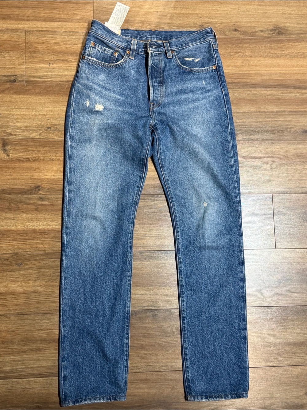 Levi's 501 Medium Blue Straight-Leg Jeans